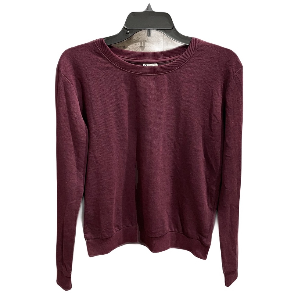 ❤️ H&M CREWNECK BURGUNDY SWEATSHIRT TOP SIZE XS